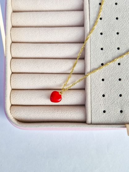 CADENITA MINI CORAZÓN ROJO