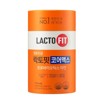 Probiotics Core Max 120g (2g x 60 Sticks) Round tube type LACTO FIT
