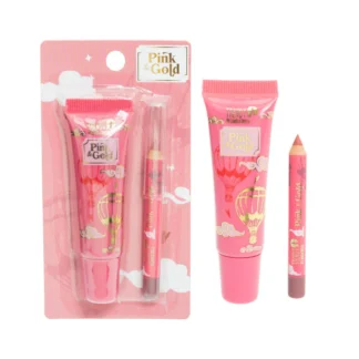 Lipcombo Pink and Gold - Trendy