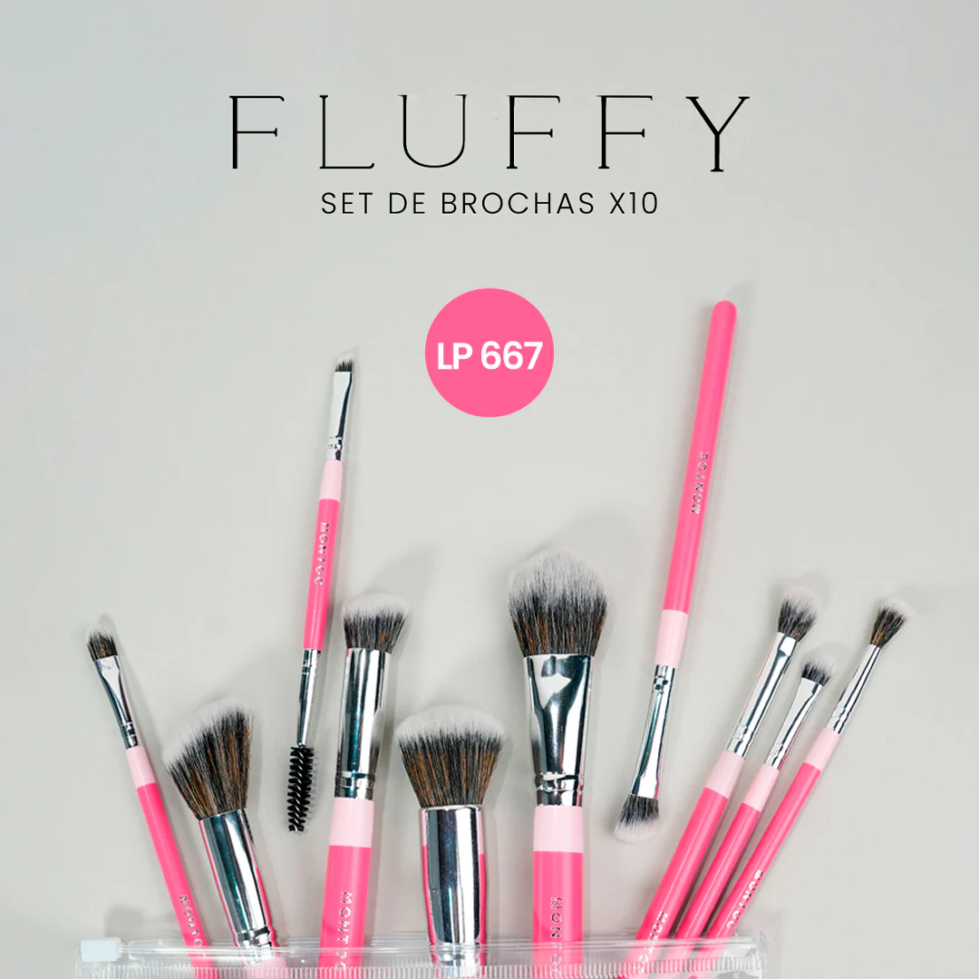 Brochas Fluffy x10 - Montoc